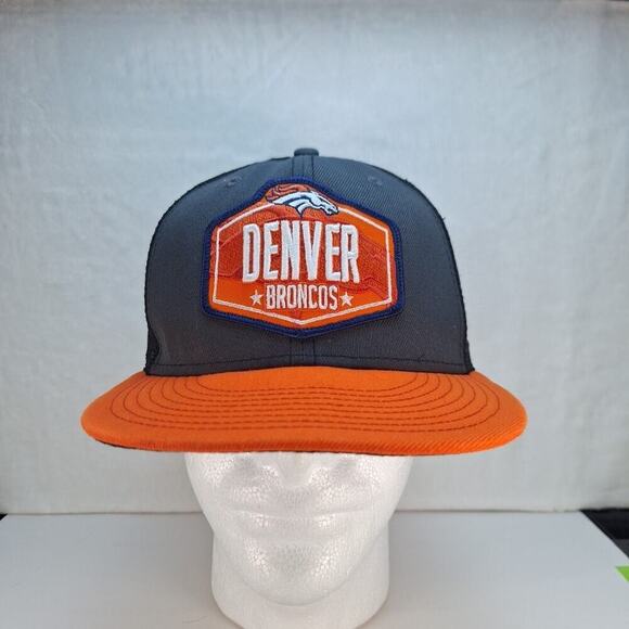 Denver Broncos New Era 9FIFTY Trucker/Mesh Hat Cap Snapback Black Orange - Picture 1 of 8